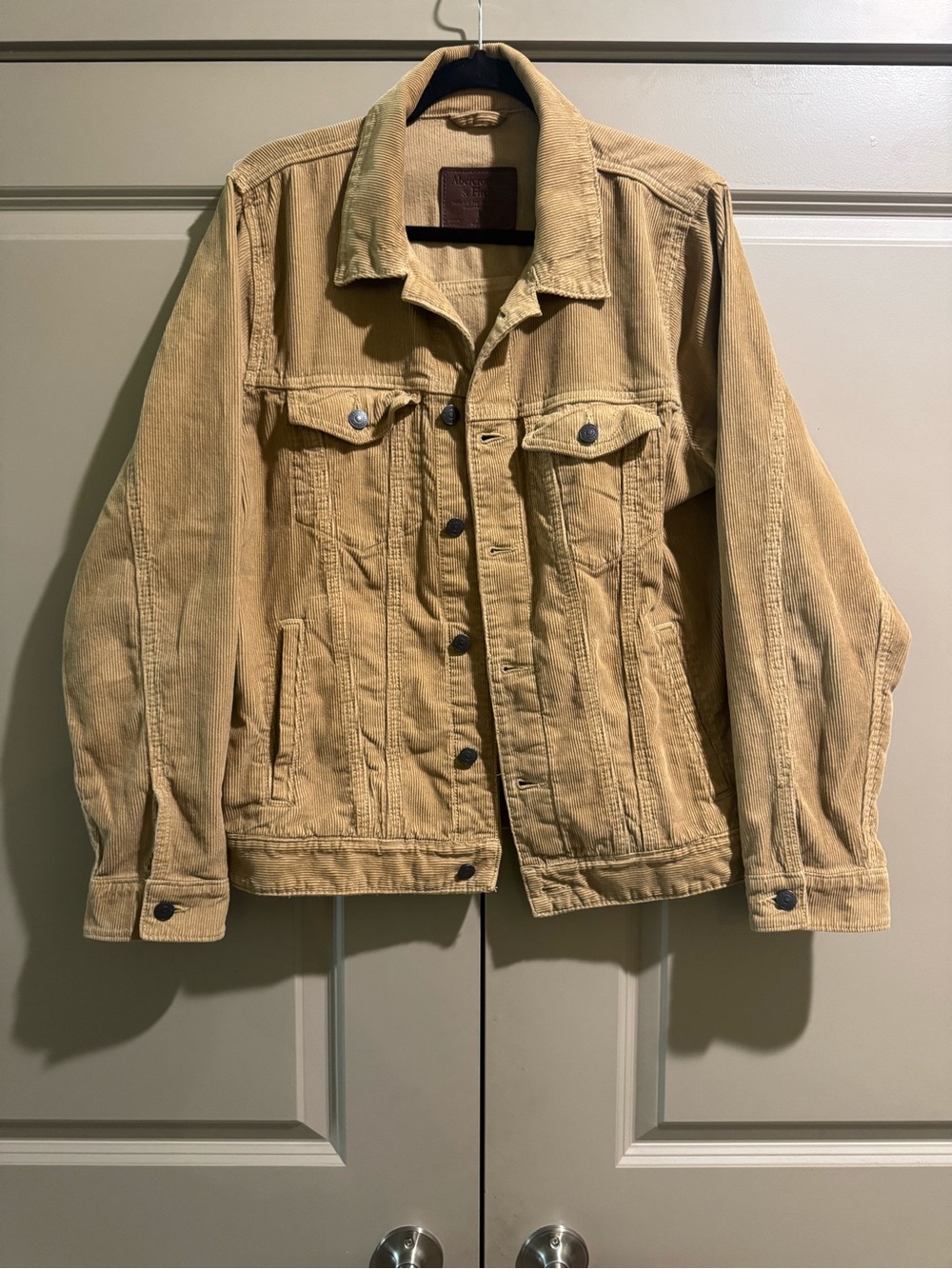 Abercrombie & Fitch Men’s Tan Corduroy Jacket